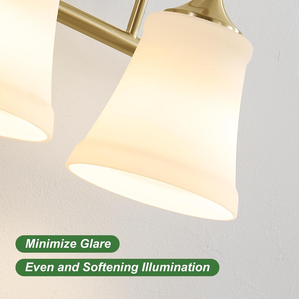 21 Inch 3-Light Brushed Gold Farmhouse Vanity Wall Sconce