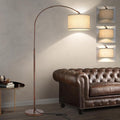 Bronze Adjustable Arc Floor Lamp
