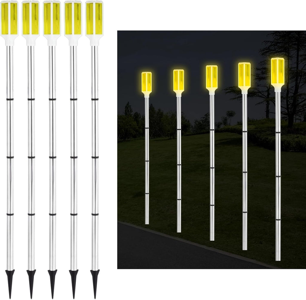 Yellow Solar Driveway Marker Lights