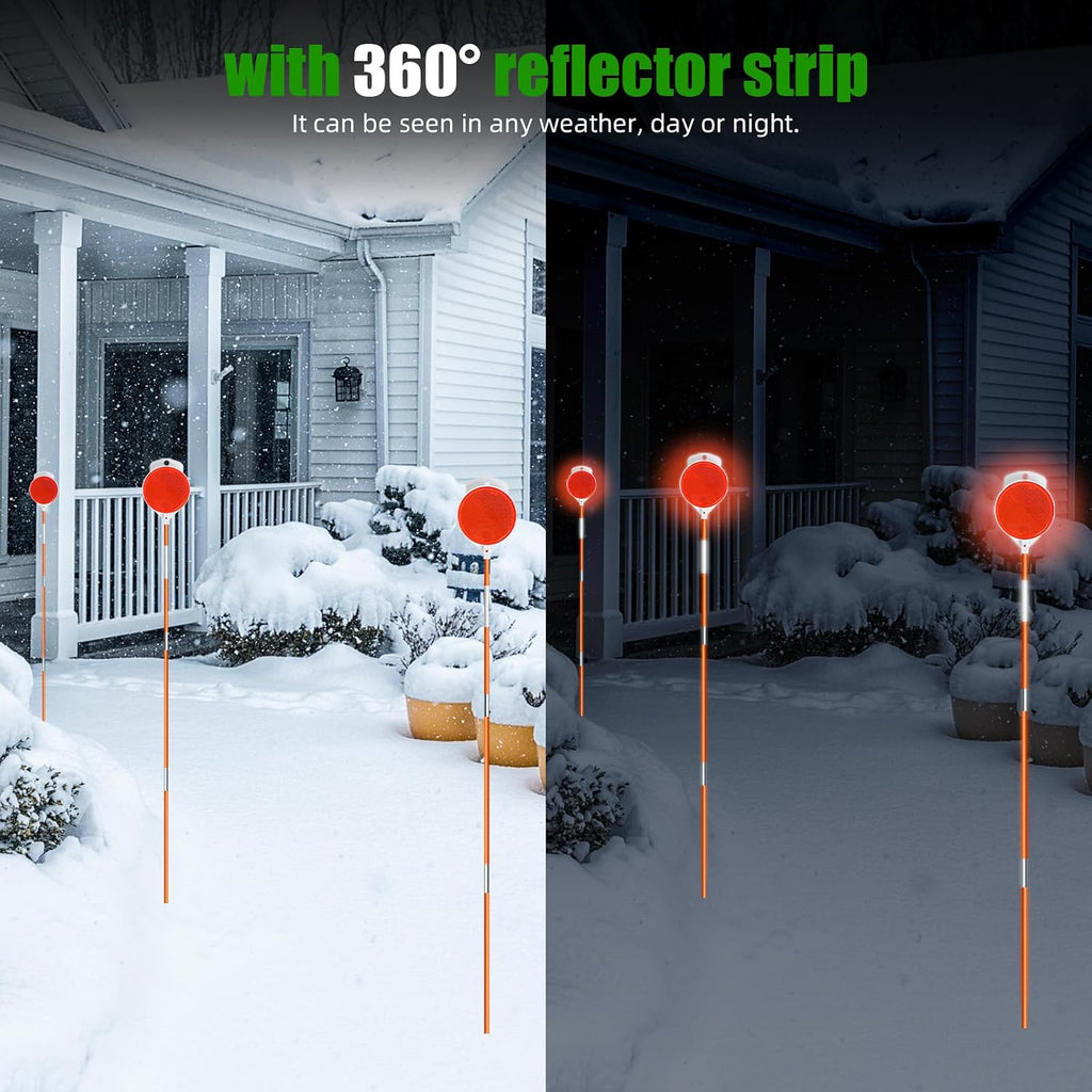 Orange Reflective Driveway Stakes