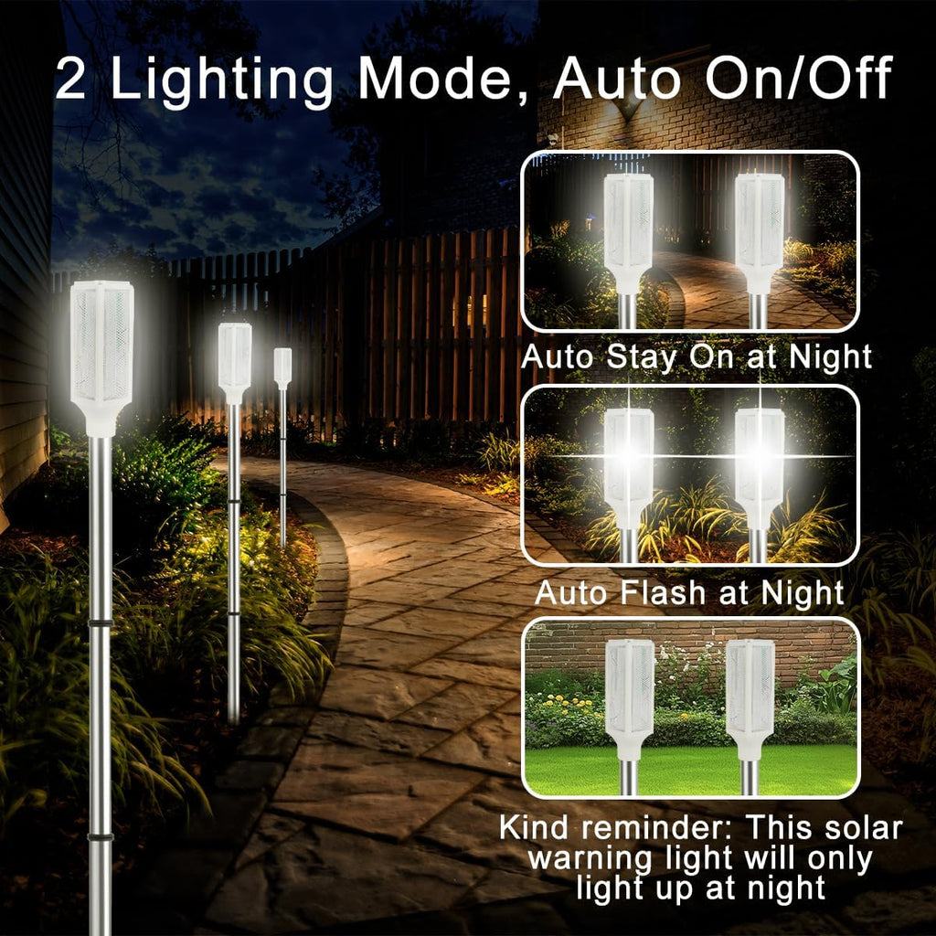 White Solar Driveway Marker Lights
