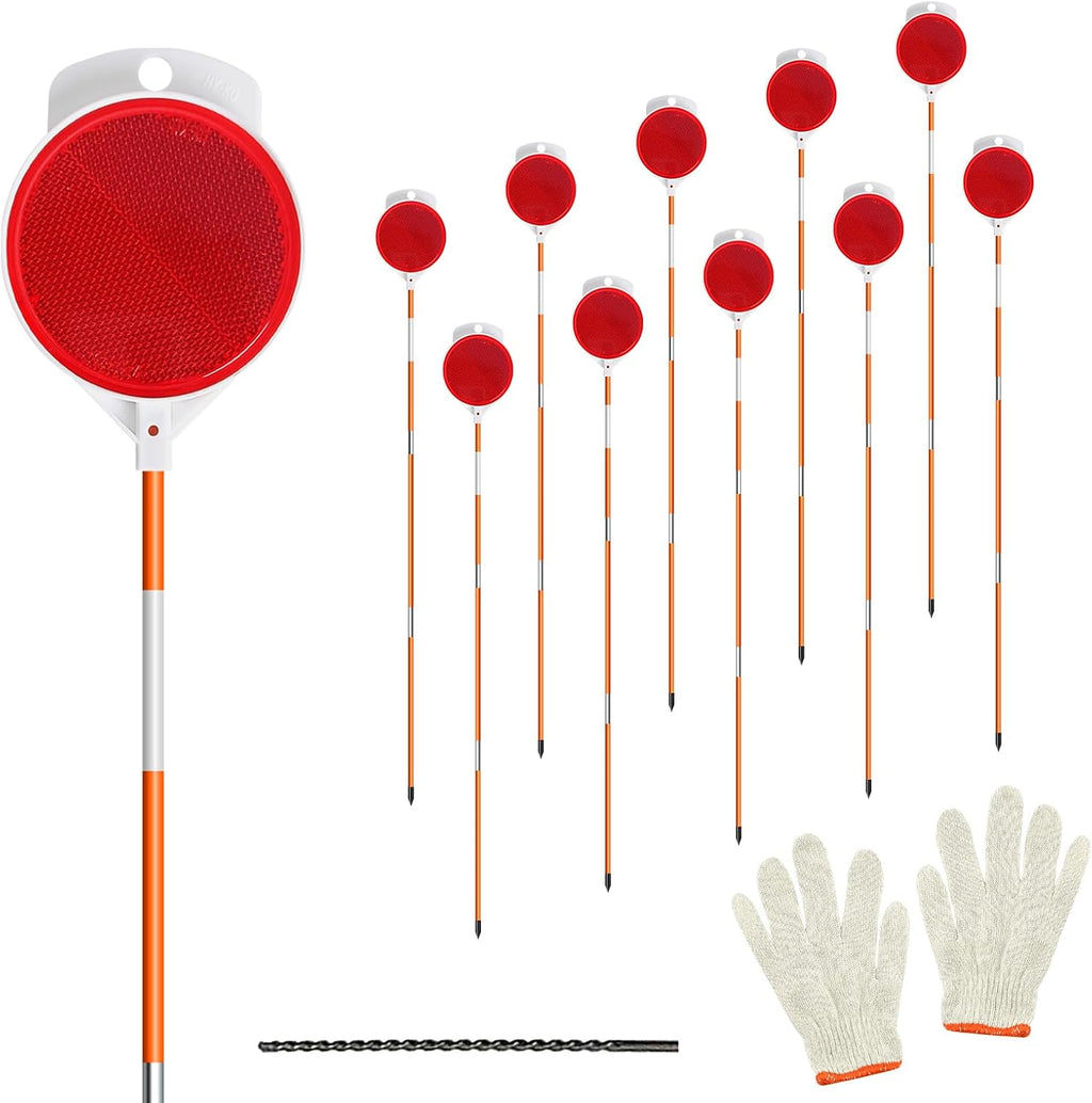 Orange Reflective Driveway Stakes
