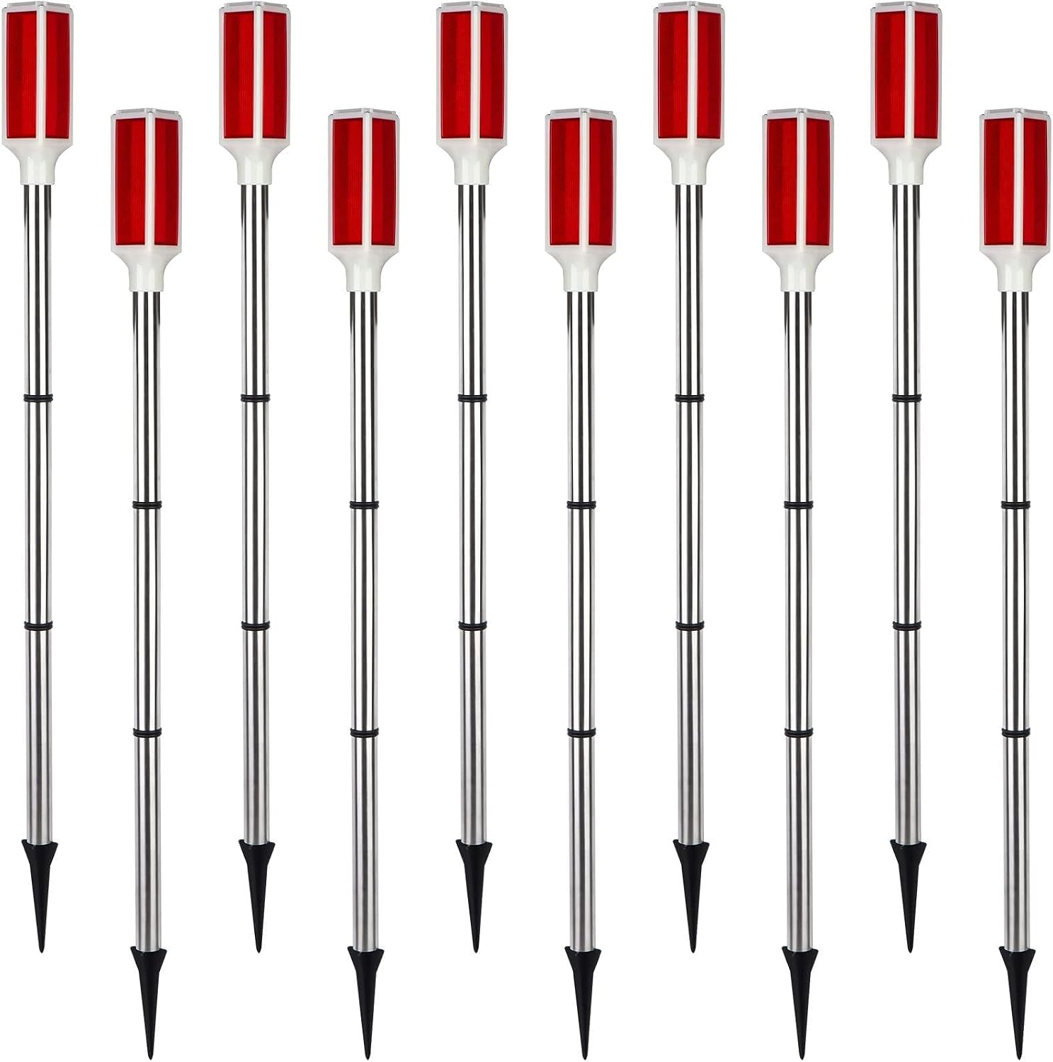 Red Solar Driveway Marker Lights
