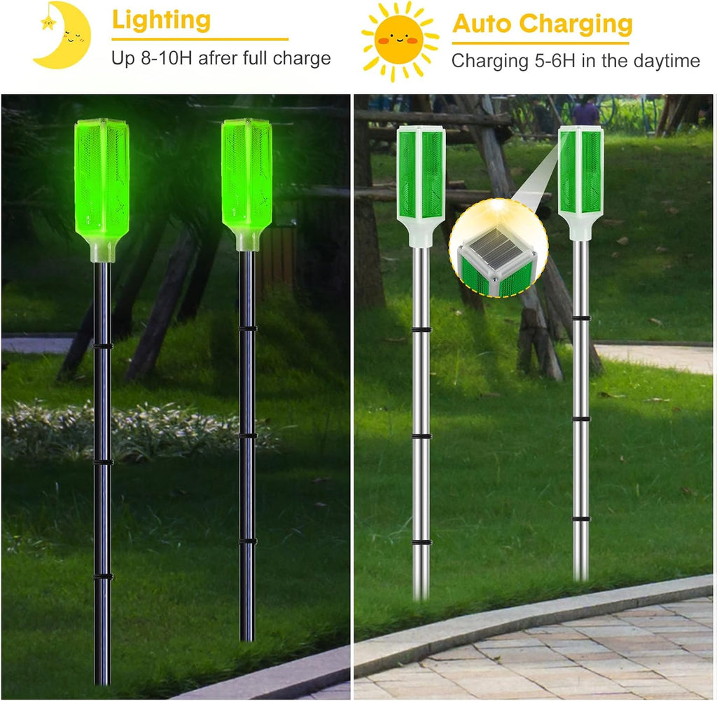 Green Solar Driveway Marker Lights