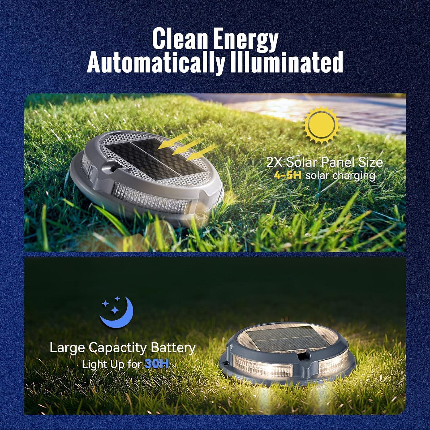 RGB Solar Driveway Dock Lights
