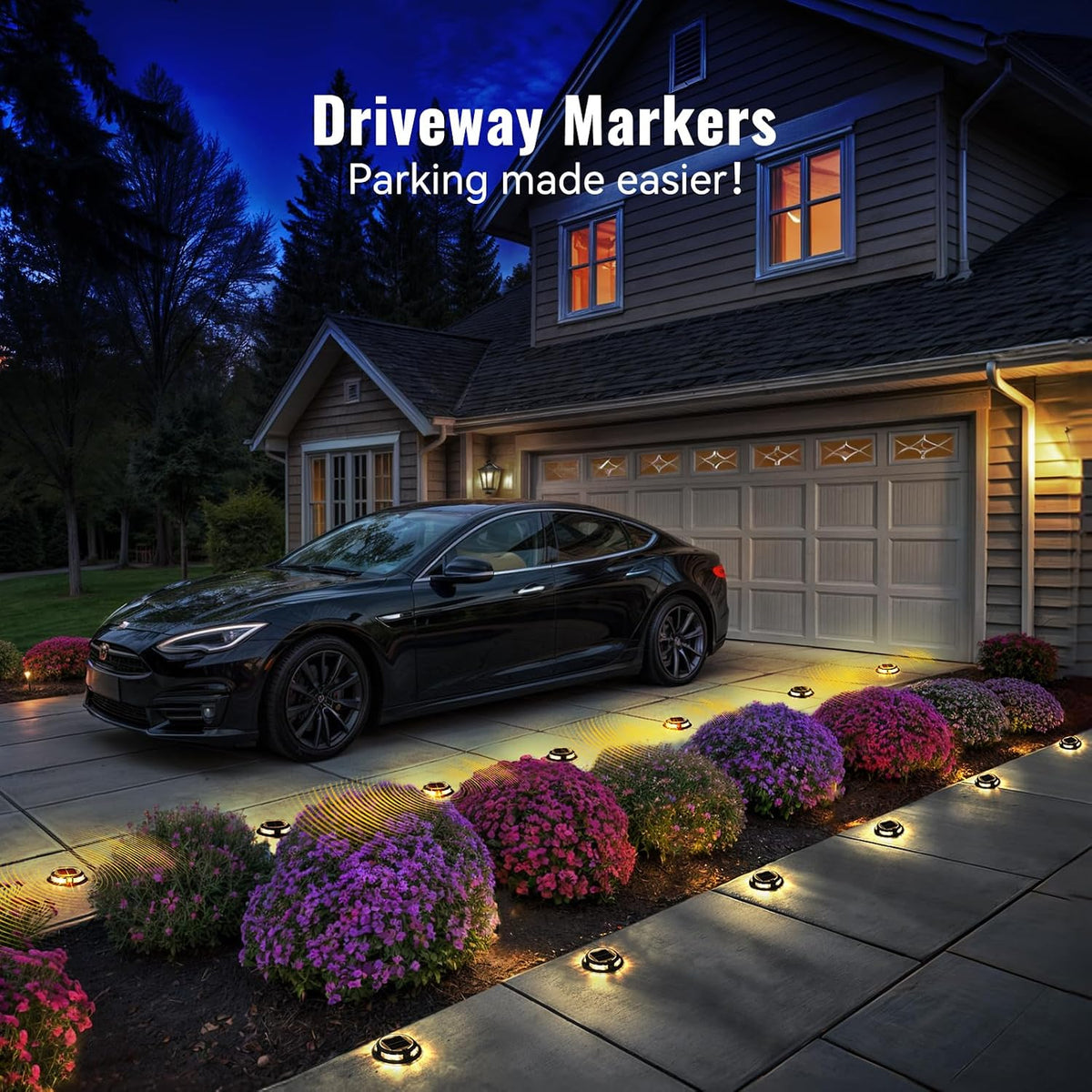 RGB Solar Driveway Dock Lights