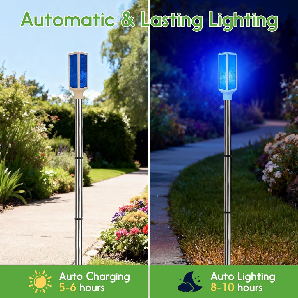 Blue Solar Driveway Marker Lights